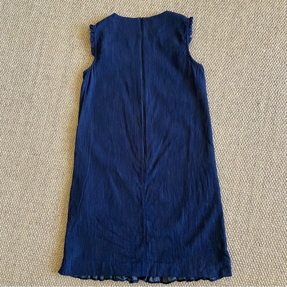 MaxMara Cotton Denim Dress, Midnight Blue - Sz 6 - Picture 2 of 7
